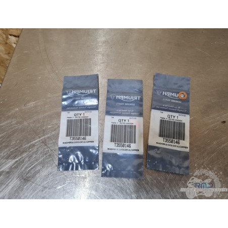 Jointcuivre x3 T3550146 Triumph Daytona 675 2006 à 2008 