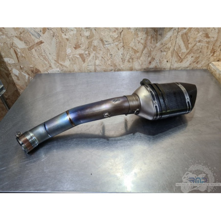 Silencieux akrapovic raccourcie Aprilia RSV4 2009 à 2014 