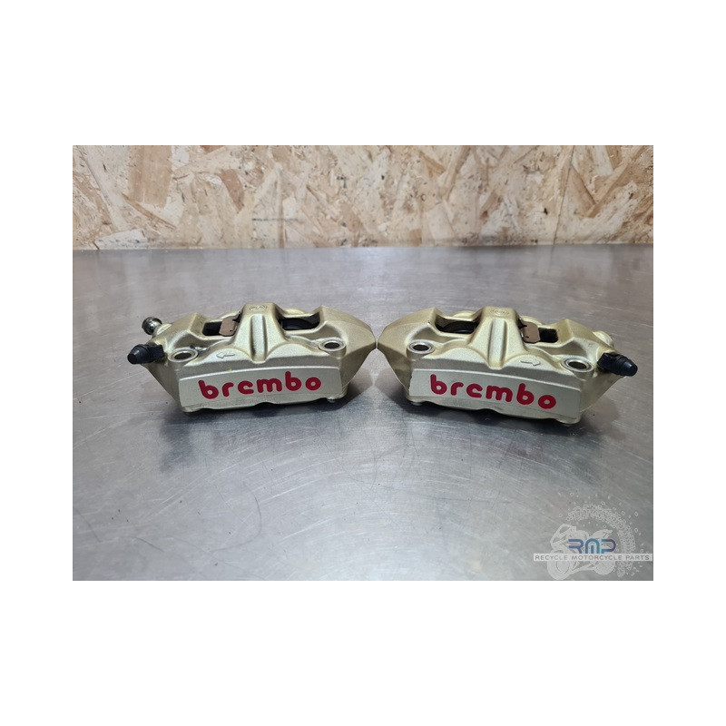 Paire d'étrier de frein avant Brembo M40 Aprilia RSV4 2009 à 2014 