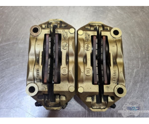 Paire d'étrier de frein avant Brembo M40 Aprilia RSV4 2009 à 2014 