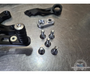 Paire de platine reculé Lightec Aprilia RSV4 2009 à 2014 