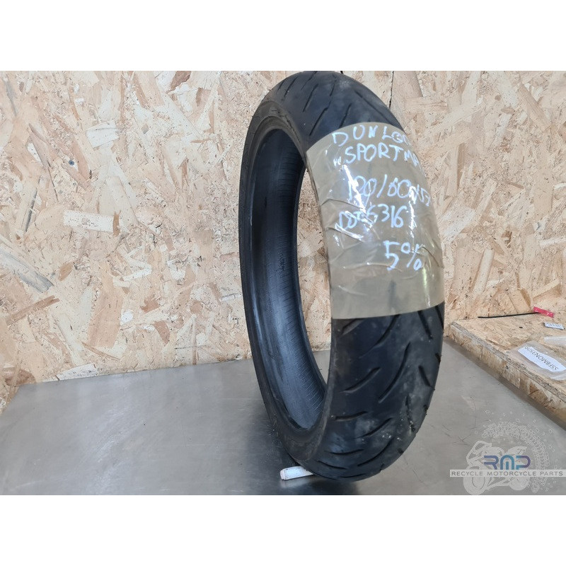 Pneu avant Dunlop Sportmax 120 - 60 - 17 Suzuki 650 SV N 1999 à 2002 
