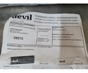 Pairedesilencieuxd'échappement Devil Magnum Kawasaki ZR7 - ZX9 - ZZR - GTR -  Bandit Ducati 123 