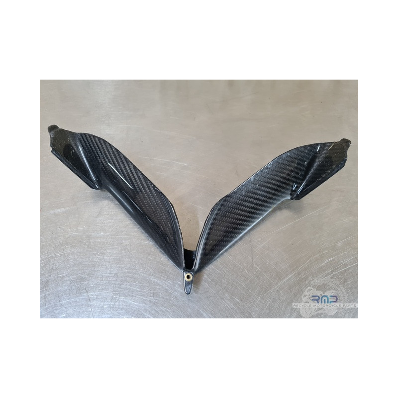 Enjolieur de tete de fourche carbone MV Agusta F4 1000 2010 à 2012 