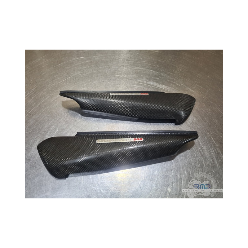 Paire de cache sous selle carbone Ducati Monster S4R 996 2003 à 2006 