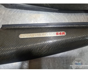 Paire de cache sous selle carbone Ducati Monster S4R 996 2003 à 2006 