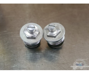 Paire de bouchon de fourche réglable Suzuki 650 SV N 2003 à 2009 Aprilia ETV 1000 Caponord 2004 a 2012 