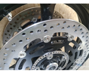 Janteavant avec disques de frein 6mm France équipement et entretoise fixe Kawasaki ZX10R 2020 à 2025 Ducati Panigale 955 V2 2022