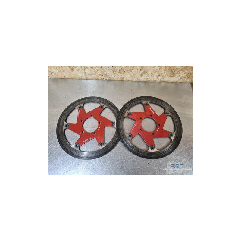Paire de disque de frein Béringer Kawasaki ZX10R 2020 à 2025 Ducati Panigale 955 V2 2022 à 2024 