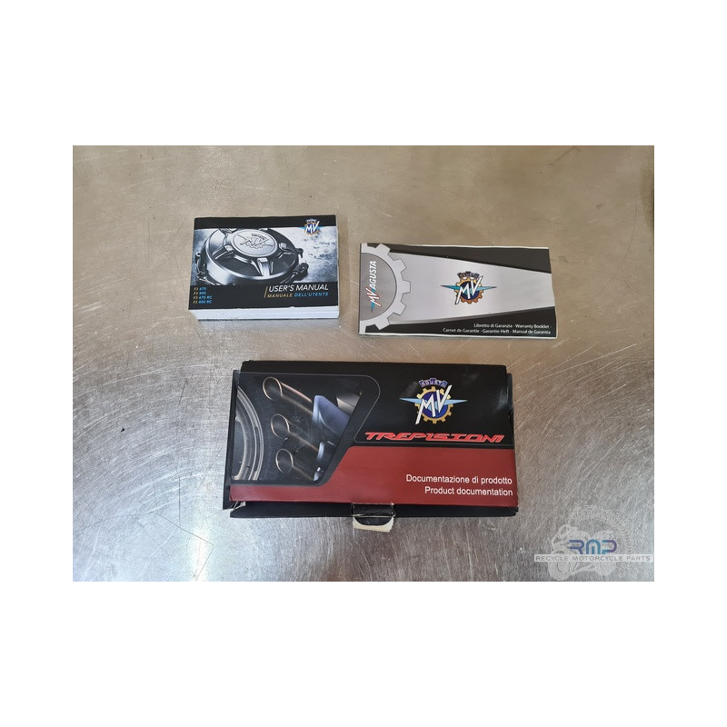 Livret d'utilisateur MV Agusta F3 800 2013 à 2020 